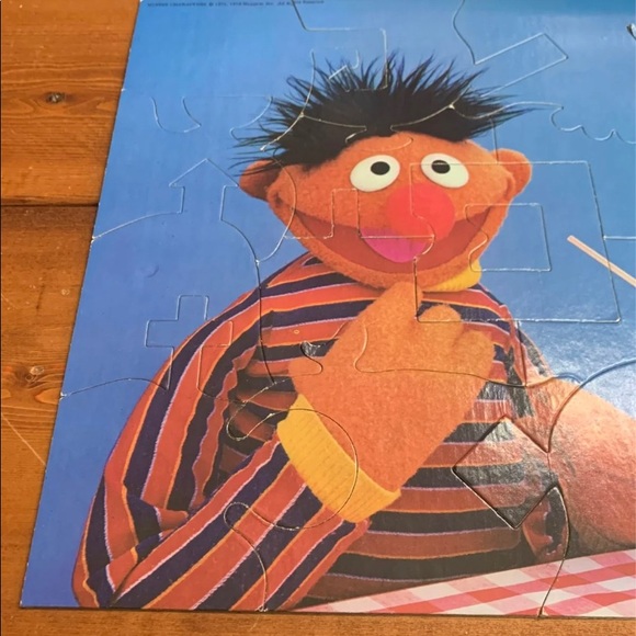 Vintage Sesame Street Bert and Ernie ice cream Sundae puzzle - Picture 2 of 11